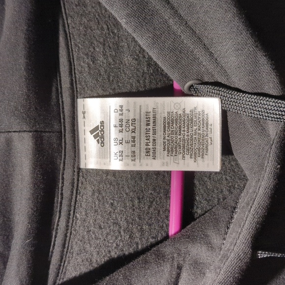 Adidas Black and Pink Sweatshirt with Signature Stripes - Picture 3 of 4